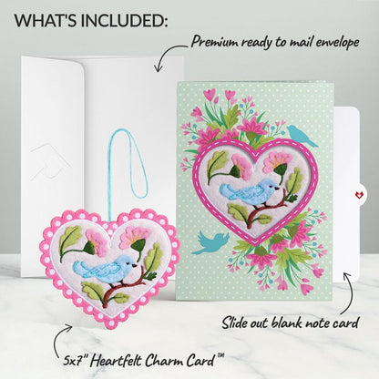 Handmade Felt Heart Ornaments for Home Decoration