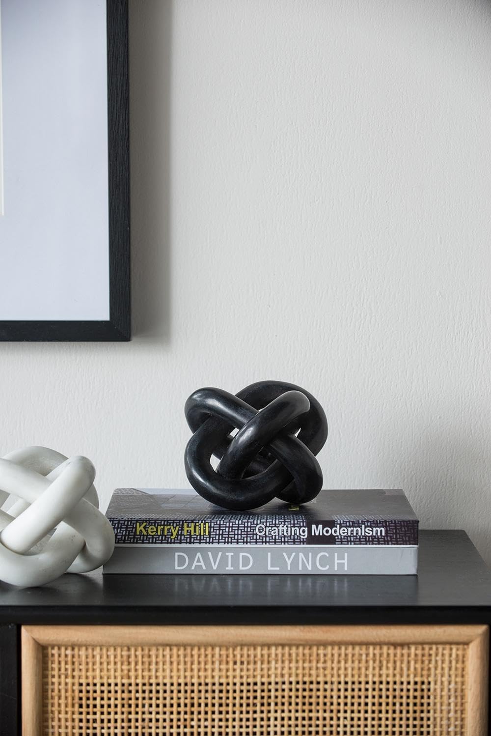 Black Marble Abstract Sculpture Modern Decor