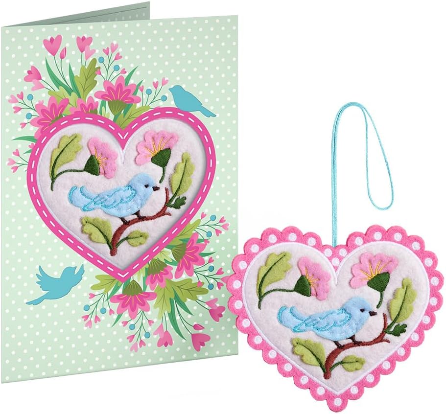 Handmade Felt Heart Ornaments for Home Decoration