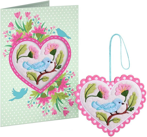 Handmade Felt Heart Ornaments for Home Decoration