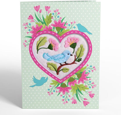 Handmade Felt Heart Ornaments for Home Decoration