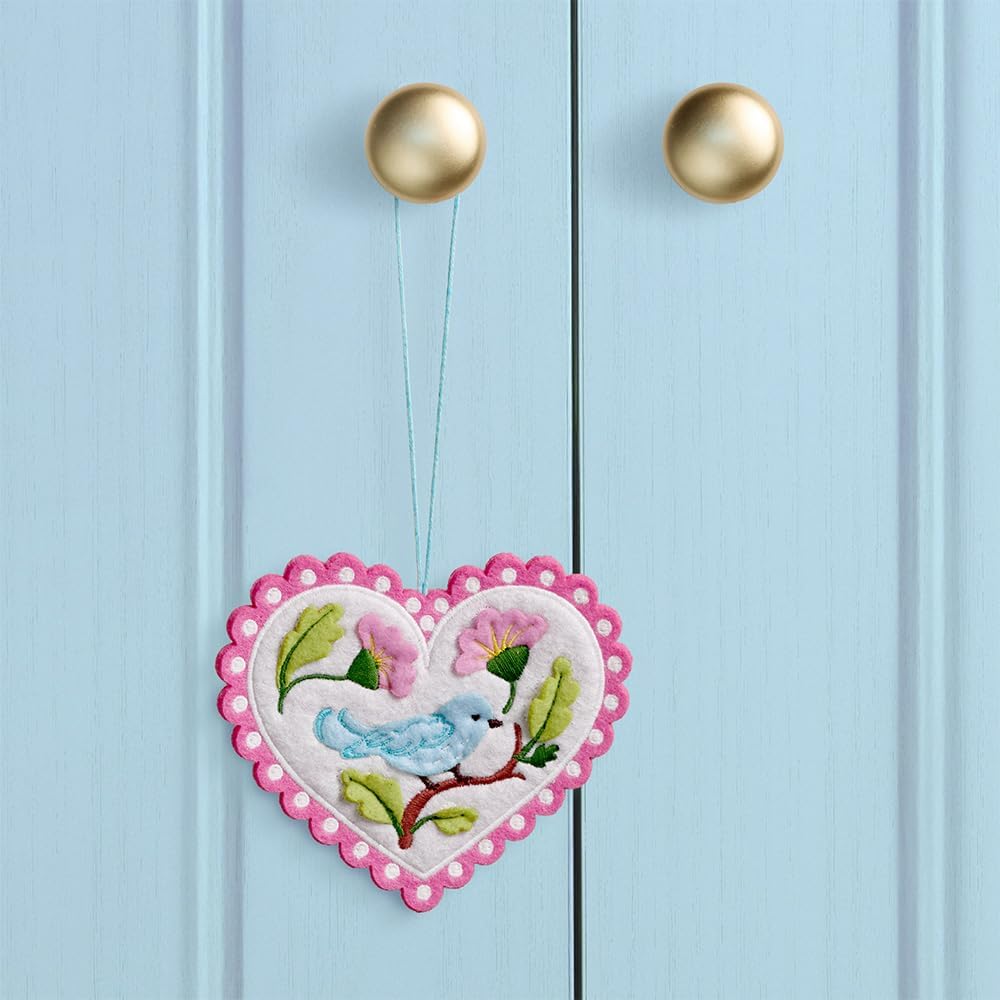 Handmade Felt Heart Ornaments for Home Decoration