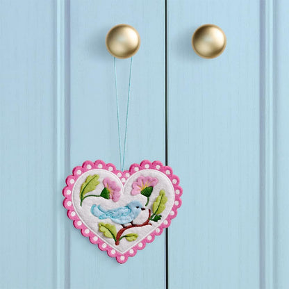 Handmade Felt Heart Ornaments for Home Decoration