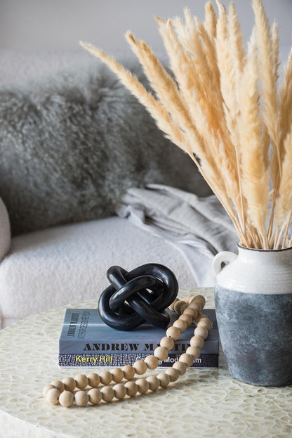 Black Marble Abstract Sculpture Modern Decor