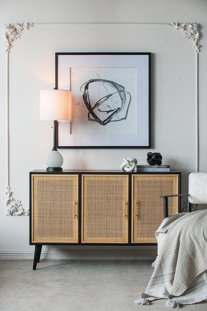Black Marble Abstract Sculpture Modern Decor