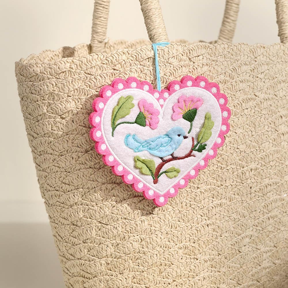 Handmade Felt Heart Ornaments for Home Decoration