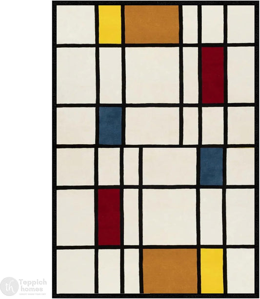 Modern Geometric Area Rug – Soft Minimalist Home Decor