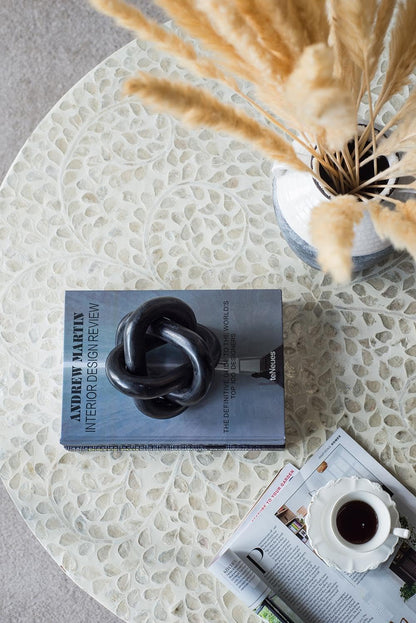 Black Marble Abstract Sculpture Modern Decor