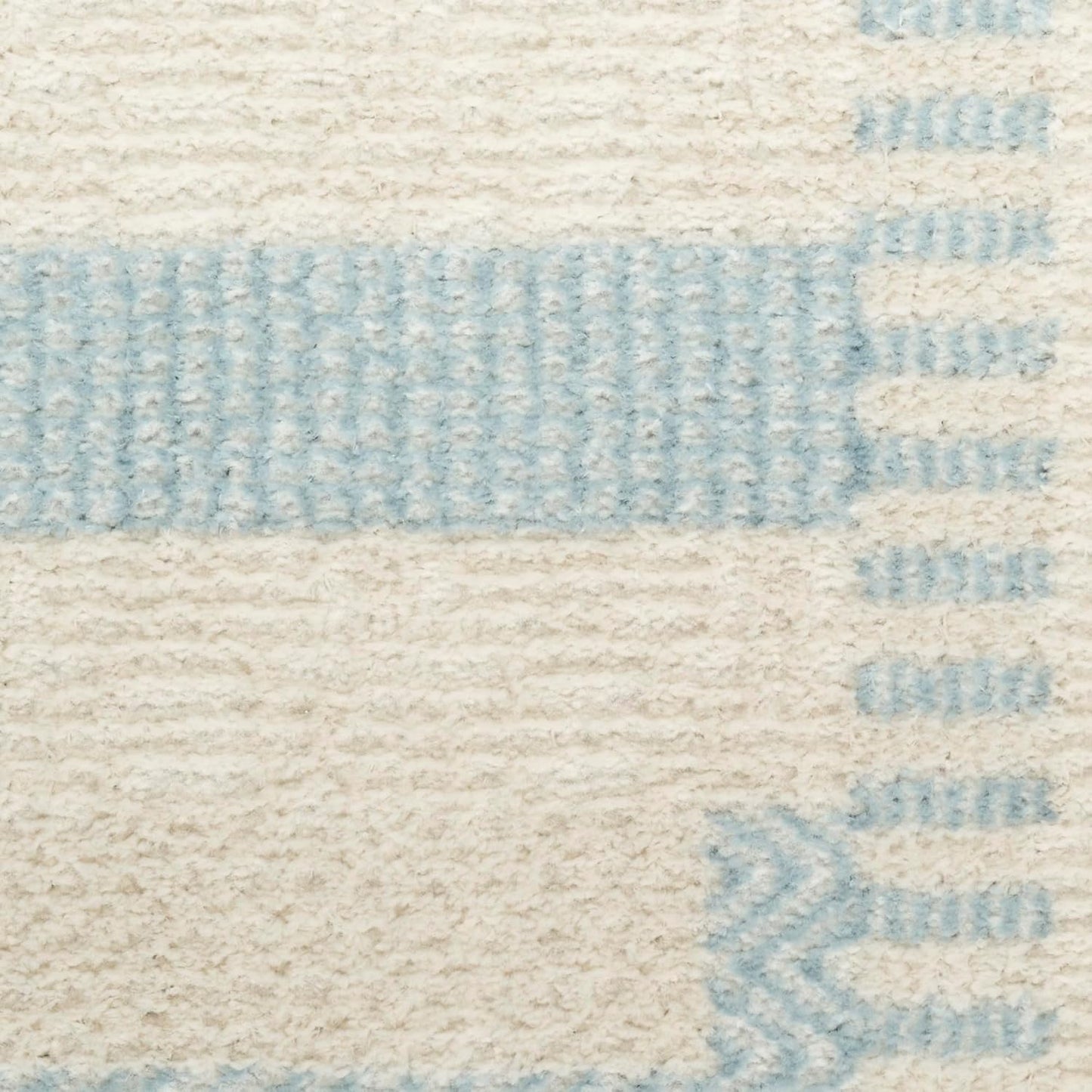 Nordic Ivory Blue Area Rug 🏡 Modern Home Accent