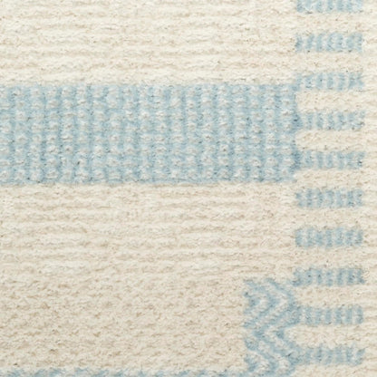Nordic Ivory Blue Area Rug 🏡 Modern Home Accent